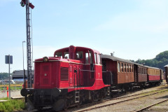 MHVJ M 5=persontog mod syd, Mariager, 13-7-2021.
